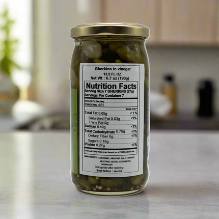 Eugene Brunel Gherkin Pickles Extra-Fins (Cornichons) 6.7oz / 190g