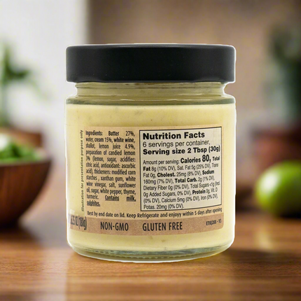 Maison Potier White Butter and Lemon Sauce 6.35oz / 180g