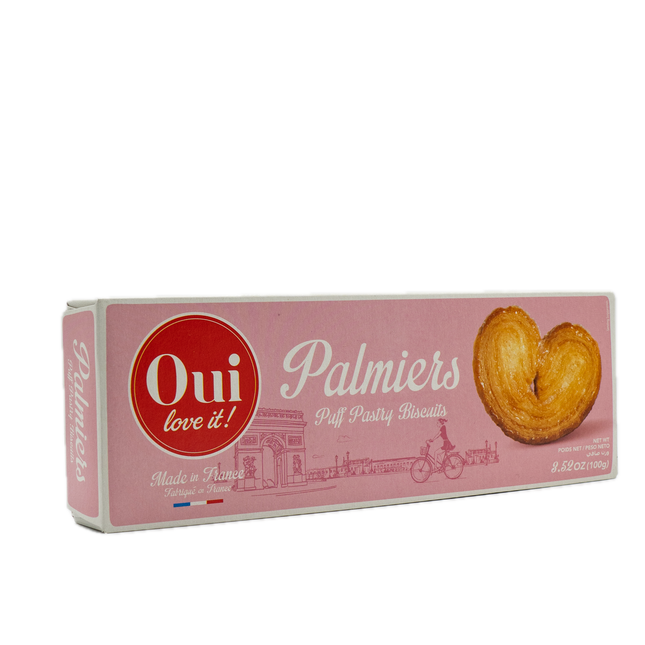 Oui Love It Puff Pastry Biscuits (Palmiers) 3.52oz / 100g