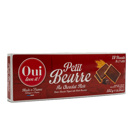 Oui Love It Butter Biscuits Topped with Dark Chocolate (Petit Beurre) 5.29oz / 150g