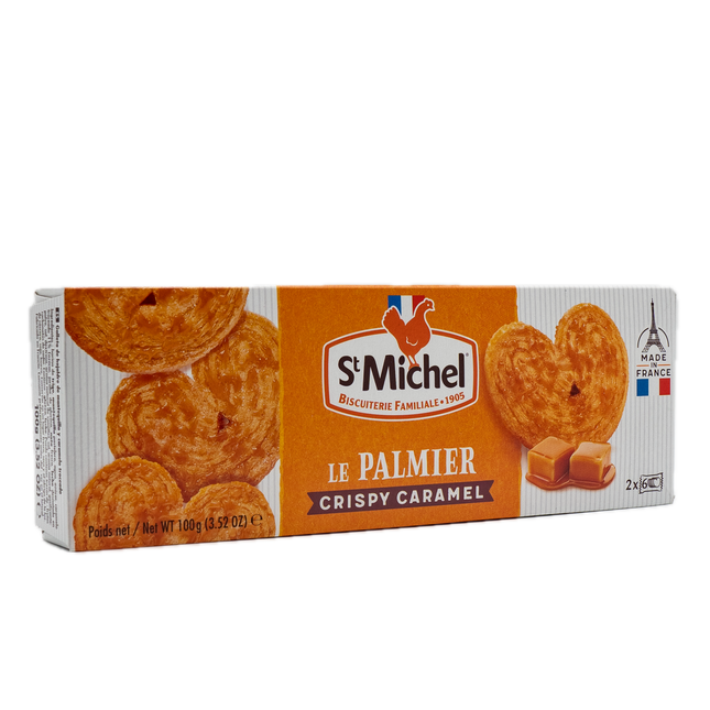 St Michel Crispy Caramel Biscuits (Le Palmier) 3.52oz / 100g