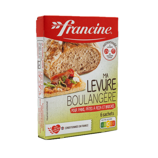 Francine Yeast for Bread Pizza Dough and Brioche (6 count) 1.1oz / 30g