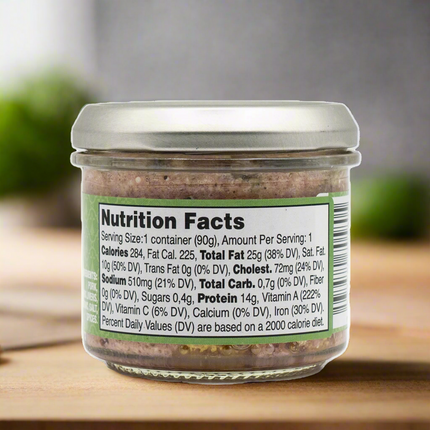 Hénaff French Style Pork Liver Confit with Herbs of Provence 3.2oz / 90g