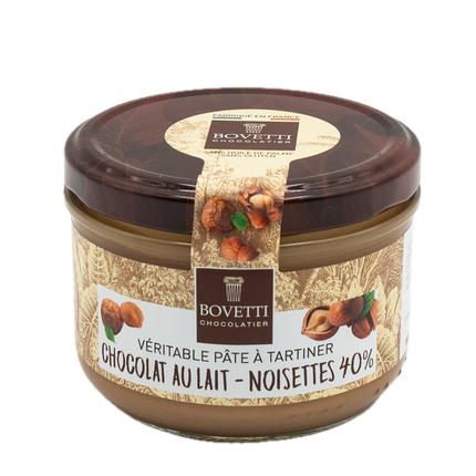 Bovetti Milk Chocolate and 40% Hazelnut Spread 7.07oz / 200g