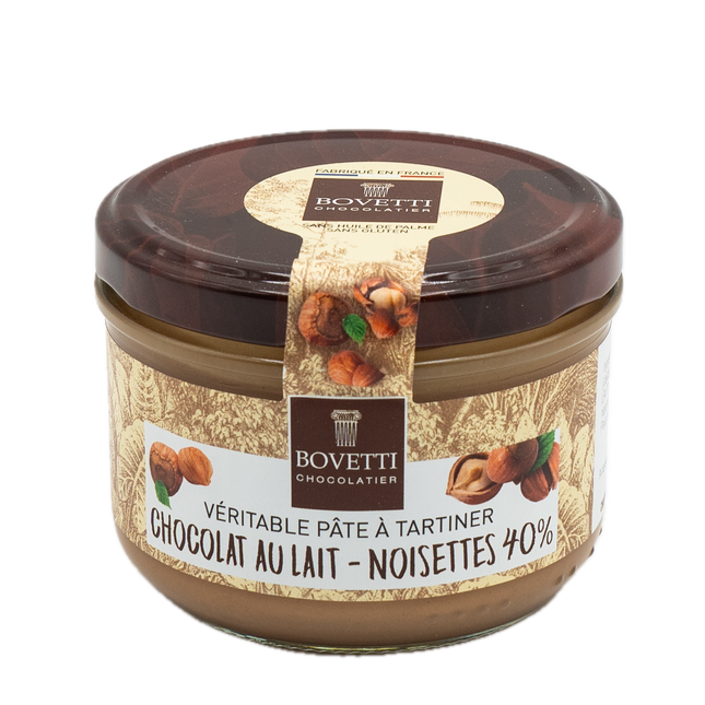 Bovetti Milk Chocolate and 40% Hazelnut Spread 7.07oz / 200g