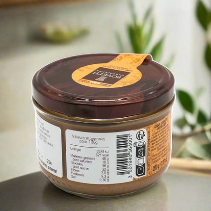 Bovetti Milk Chocolate 40% Hazelnut Caramel and Guérande salt Spread 7.07oz / 200g