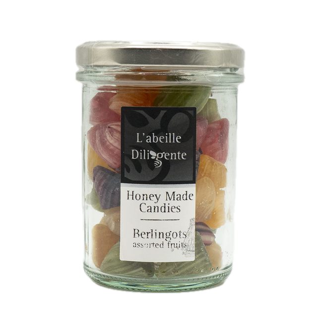 L'abeille Diligente Honey Made Candies Berlingots Assorted Fruits  6oz / 170g