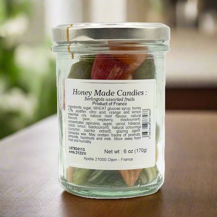 L'abeille Diligente Honey Made Candies Berlingots Assorted Fruits  6oz / 170g