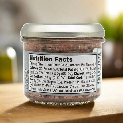 Hénaff French Style Pork Liver Confit with Black Pepper 3.2oz / 90g