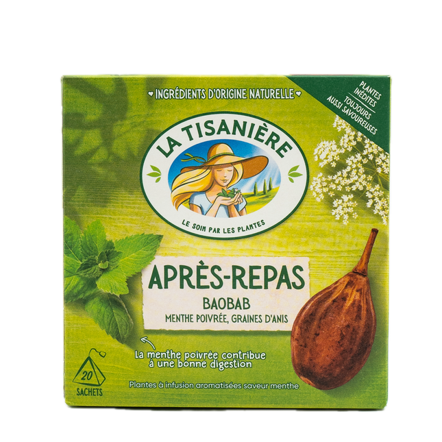 La Tisanière After Meal Herbal Tea (Après Repas) (20 count) 1.1oz / 30g