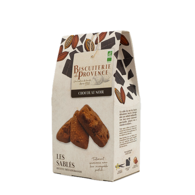 Biscuiterie de Provence Sablés with Dark Chocolate 4.23oz / 120g