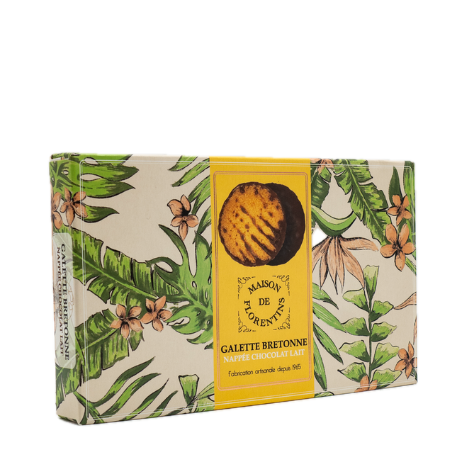 Maison de Florentins Breton Galette Covered in Milk Chocolate (12 Count) 3.5oz / 100g