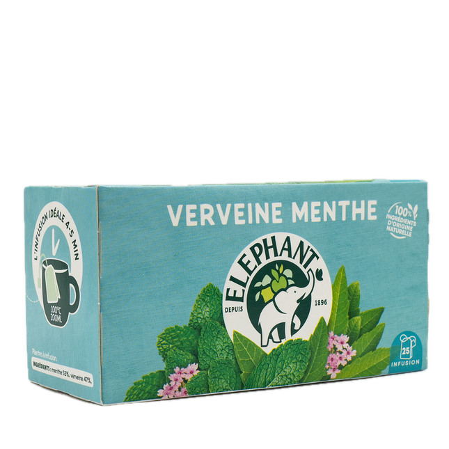 Elephant Verbena Mint Herbal Tea (25 Count) 1.1oz / 32.5g