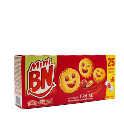 BN Mini Strawberry Flavored Cookies 6.1oz/ 175g