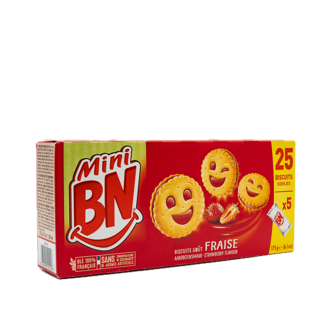 BN Mini Strawberry Flavored Cookies 6.1oz/ 175g