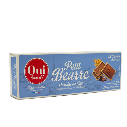 Oui Love It Butter Biscuits Topped with Milk Chocolate (Petit Beurre ) 5.29oz / 150g