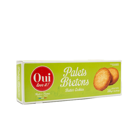 Oui Love It Bretons Butter Cookies (Palets Bretons) 4.41oz / 125g