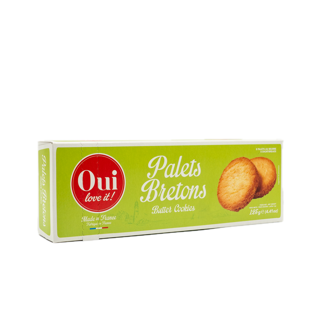 Oui Love It Bretons Butter Cookies (Palets Bretons) 4.41oz / 125g