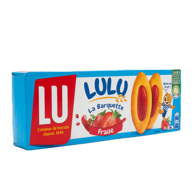 Lu Lulu La Barquette Strawberry Biscuits (3 Chatons) 4.2oz / 120g