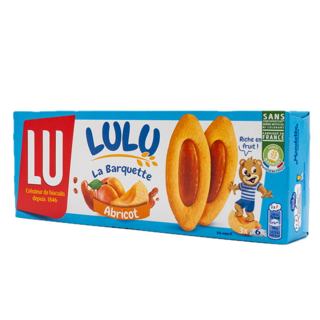 Lu Lulu La Barquette Apricot Biscuits (3 Chatons) 4.2oz / 120g