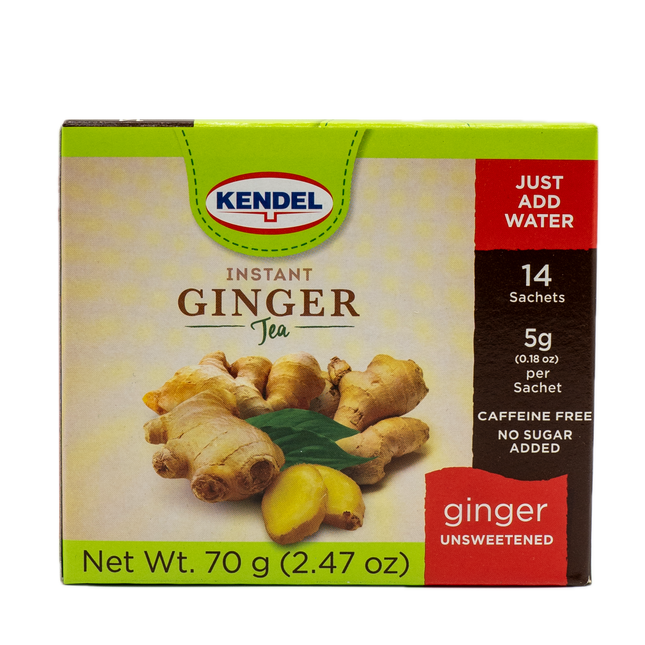 Kendel Instant Ginger Tea Unsweetened (14 count) 2.47oz / 70g