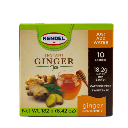 Kendel Instant Ginger Tea with Honey (10 count) 6.42oz / 182g