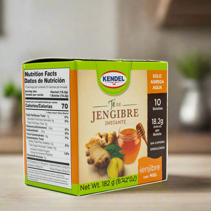 Kendel Instant Ginger Tea with Honey (10 count) 6.42oz / 182g