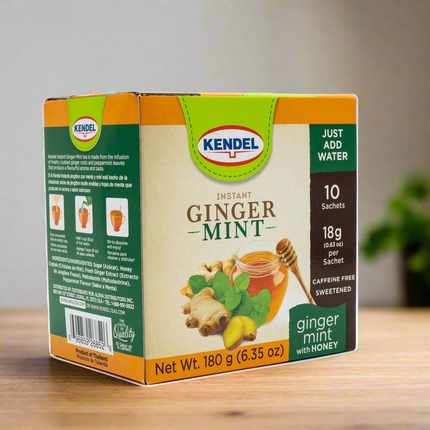 Kendel Instant Ginger Mint Tea with Honey (10 count) 6.35oz / 180g
