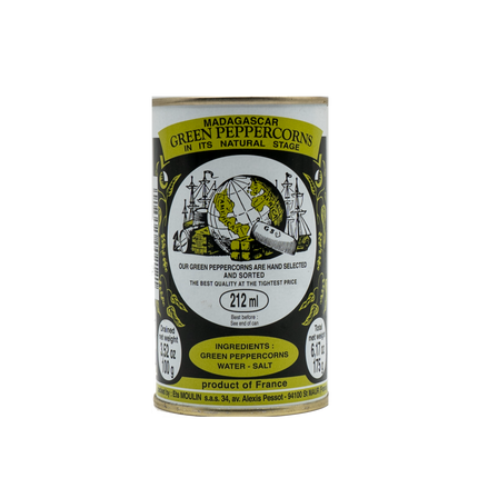 Moulin Madagascar Green Peppercorn in Brine 6.17oz 175g