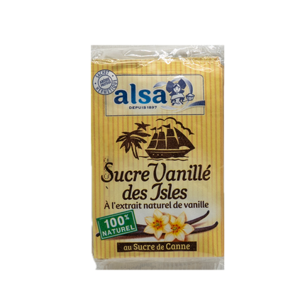 Alsa Vanilla Cane Sugar (7 Count of 7.5g) 1.9oz / 53g