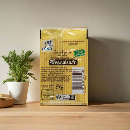 Alsa Vanilla Cane Sugar (7 Count of 7.5g) 1.9oz / 53g