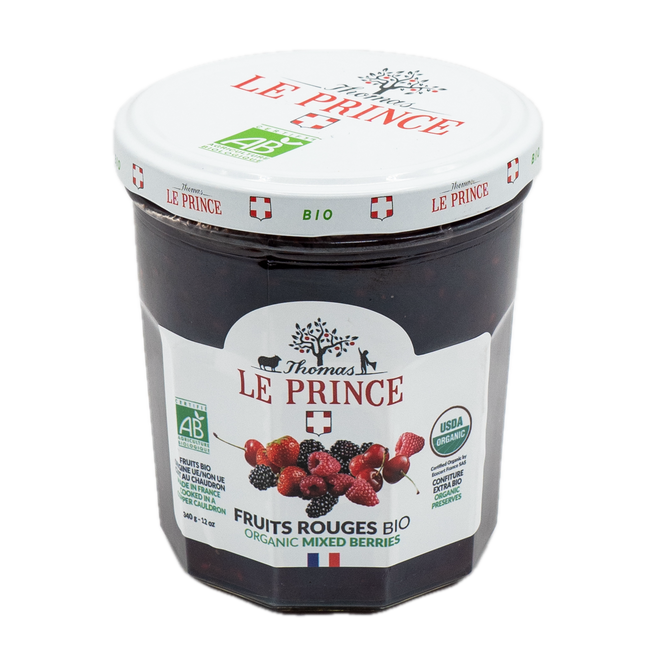 Thomas Le Prince Organic Mixed Berries Preserve 12 oz/ 340g