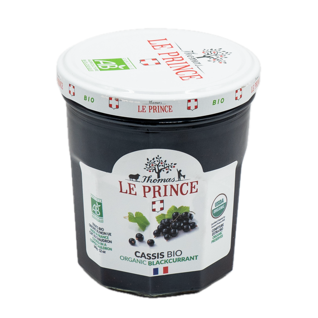 Thomas Le Prince Organic Blackcurrant Preserve 12 oz/ 340g