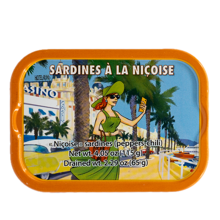 Ferrigno Niçoise Sardines Peppers-Chili 4.05oz / 115g