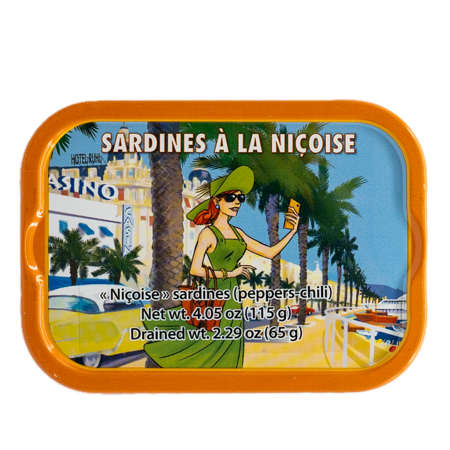 Ferrigno Niçoise Sardines Peppers-Chili 4.05oz / 115g