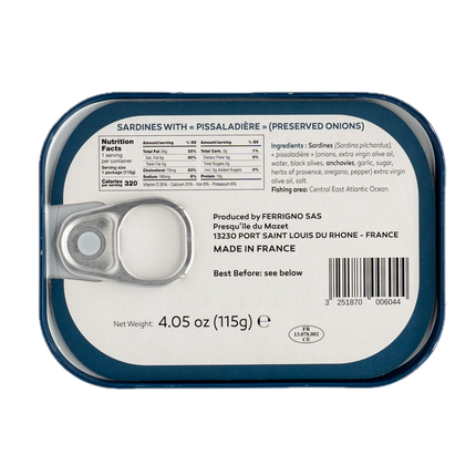 Ferrigno Sardines with Pissaladière (Preserved Onions) 4.05oz / 115g