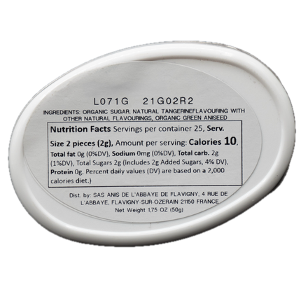 Anis de Flavigny Tangerine Sweets 1.75oz / 50g