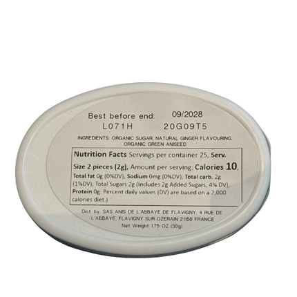 Anis de Flavigny Ginger Sweets 1.8oz / 50g