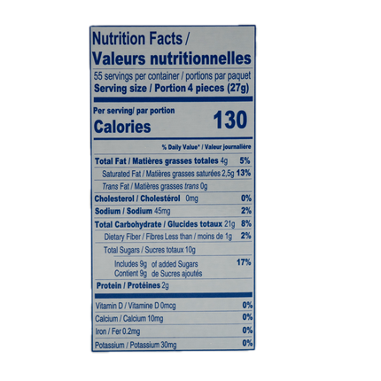 Gavottes Fan Wafers 45º (220 Count) 52.91oz / 1.5kg