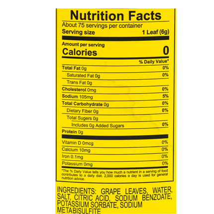 Orlando California Grape Leaves 16oz / 454g